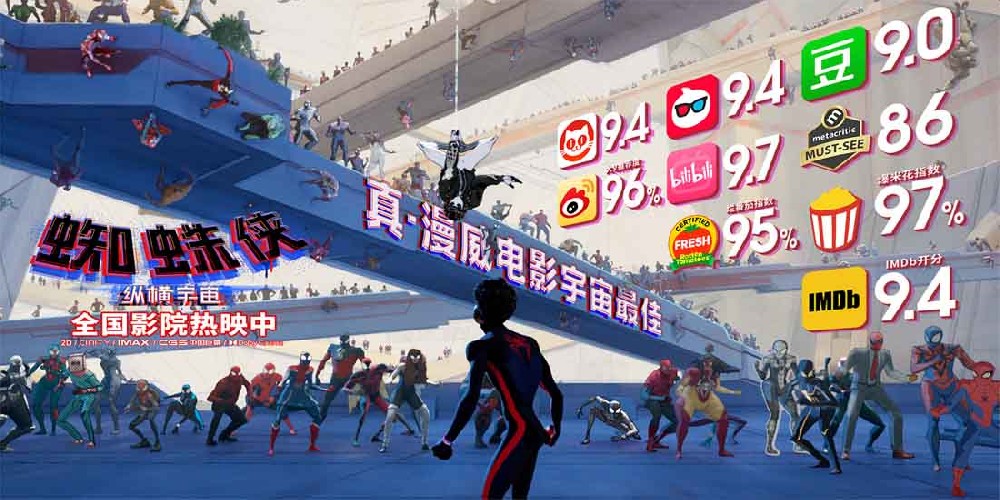 《蜘蛛侠：纵横宇宙》票房破亿 一致好评全网“跪等下一部”